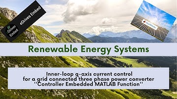 Inner-loop q-axis current control for a grid connected three phase power converter