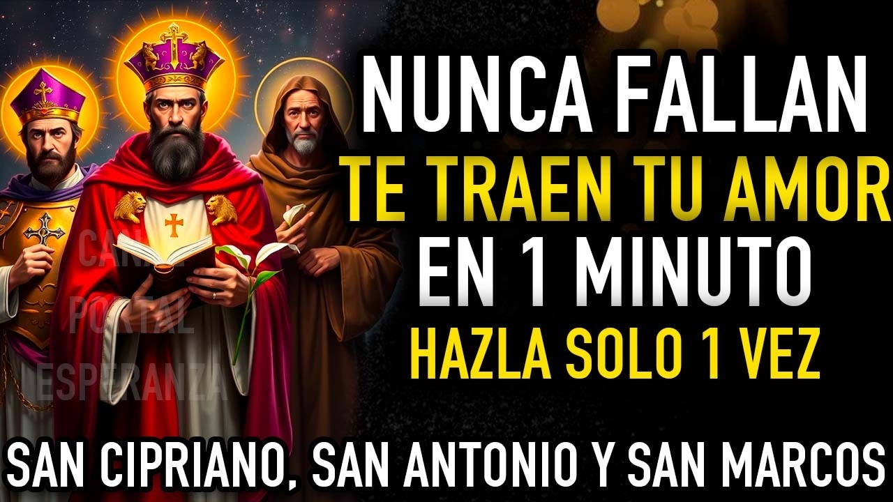 Oración del Desespero SAN CIPRIANO San Antonio San Marcos TE LLAME TU AMOR AMARRE DE AMOR DOMINIO
