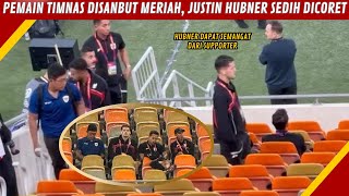 EKSPRESI KECEWA JUSTIN HUBNER DICORET, DUDUK DI TRIBUN BARENG SUPPORTER \u0026 PEMAIN LAINNYA