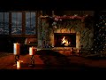 Christmas Cabin ambience - Tree & Snowstorm & Crackling Fireplace REAL Sounds