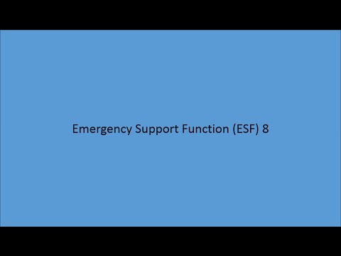 Emergency Support Function (ESF) 8