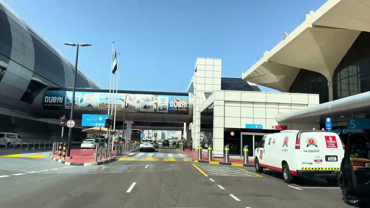 Dubai Airport T1 to Flame Tree Ridge 🇦🇪 | Relaxing Dubai Drive | 4K 60FPS 9 February 2026