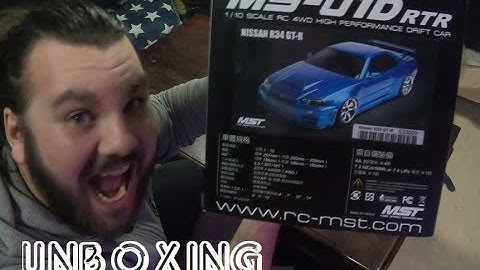 UNBOXING MST MS-01D NISSAN R34 GTR DRIFT