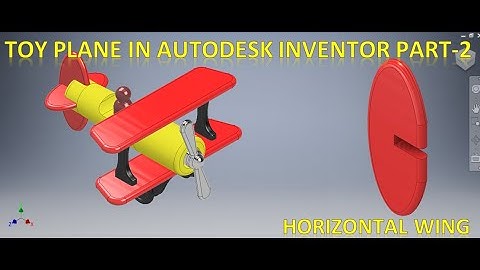 Toy Plane in Autodesk Inventor Part 2 || Inventor Assembly Tutorials || inventor Tutorials || Toy 3d