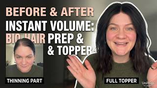 How I Prep My Bio Hair For A Topper & My Go-To Easy Hairstyle Uniwigs Airy Elegance