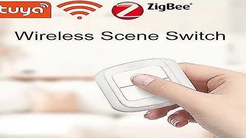 New Tuya WiFi/ZigBee 2 Gang  Wireless 6 Scene Switch Push Button Controller Battery Powered Automa