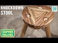 Knockdown stool with Removable Legs - Scrapwood Challenge Episode Fourteen