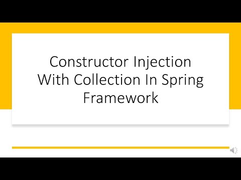 Constructor Injection Using