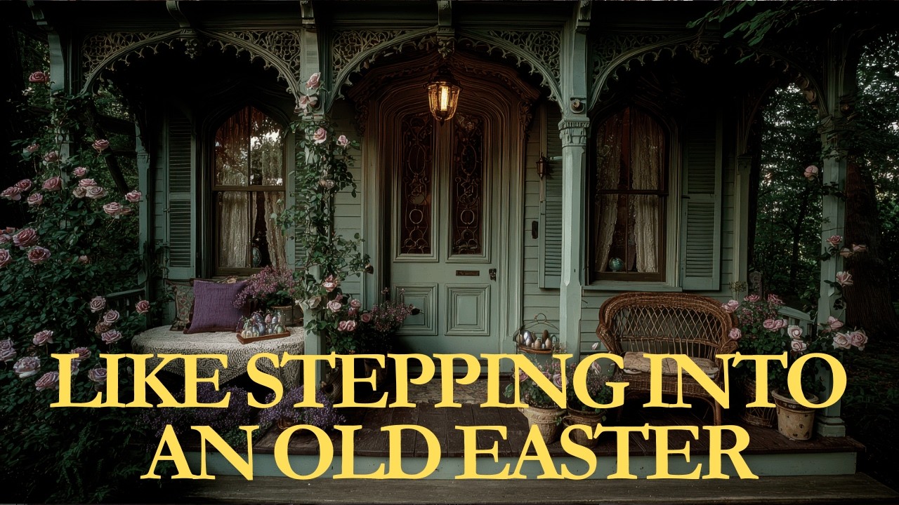 Why Sage Green Makes the Most Beautiful Victorian Easter Cottage | Vintage Spring Decor Ideas