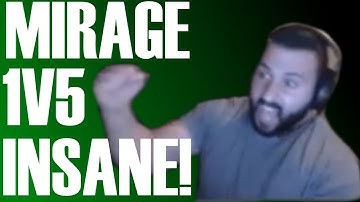 MONSTER 1V5 ON MIRAGE! CS:GO - mOE!