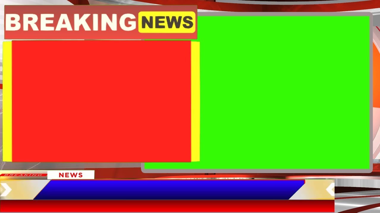 News Studio Green Screen Background Breaking News Template Green Screen Youtube