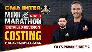 CMA INTER | COSTING | MARATHON - PART 4 | DEC 25 & JUNE 26 | CA CS PAVAN SHARMA