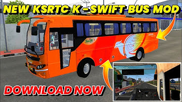 ⭕️New Ksrtc K-Swift Bus mod ||Free💯||Download Now🔥||#bussimulatorindonesia ||Thamburan Official ||