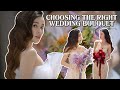 PICKING THE RIGHT BOUQUET FOR YOUR WEDDING DRESS + GIVEAWAY 💐 | nicolechangmin