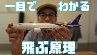 飛行機がとぶ原理が一目で分かる動画。How an airplane flies ベルヌーイの定理