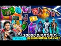 Buying 40,000+++ Diamonds In Subscriber Account || Subscriber Reaction || At Garena Free Fire 2020