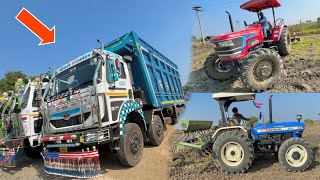 New TATA 3530 इसका तो जवाब नहीं New Holland 3630 with 13 Tines Boni Machine | Mahindra Arjun NOVO