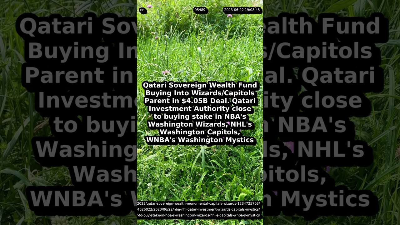Qatari Wealth Fund Buying Into Wizards/Capitals Parent and Mystics in $4.05B Deal