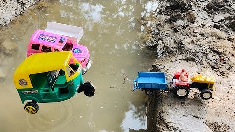 New Car Accident Pulling Out Mahindra Mini Tractor l Jcb Cartoon l Tractor Cartoon.