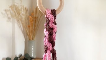 Advanced Macrame Knot | HOW TO: Crown Knot (Hanging Cord Method)