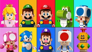 Mario and Sonic LEGO VS Game in Super Mario 3D world