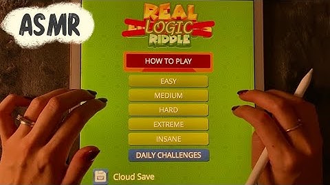 😴iPad ASMR - 🕵️‍♀️ Solving Weird EINSTEIN riddles- clicky whispers