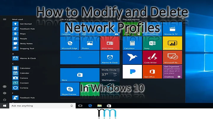 How to Modify/Delete Network Profiles in Windows 10