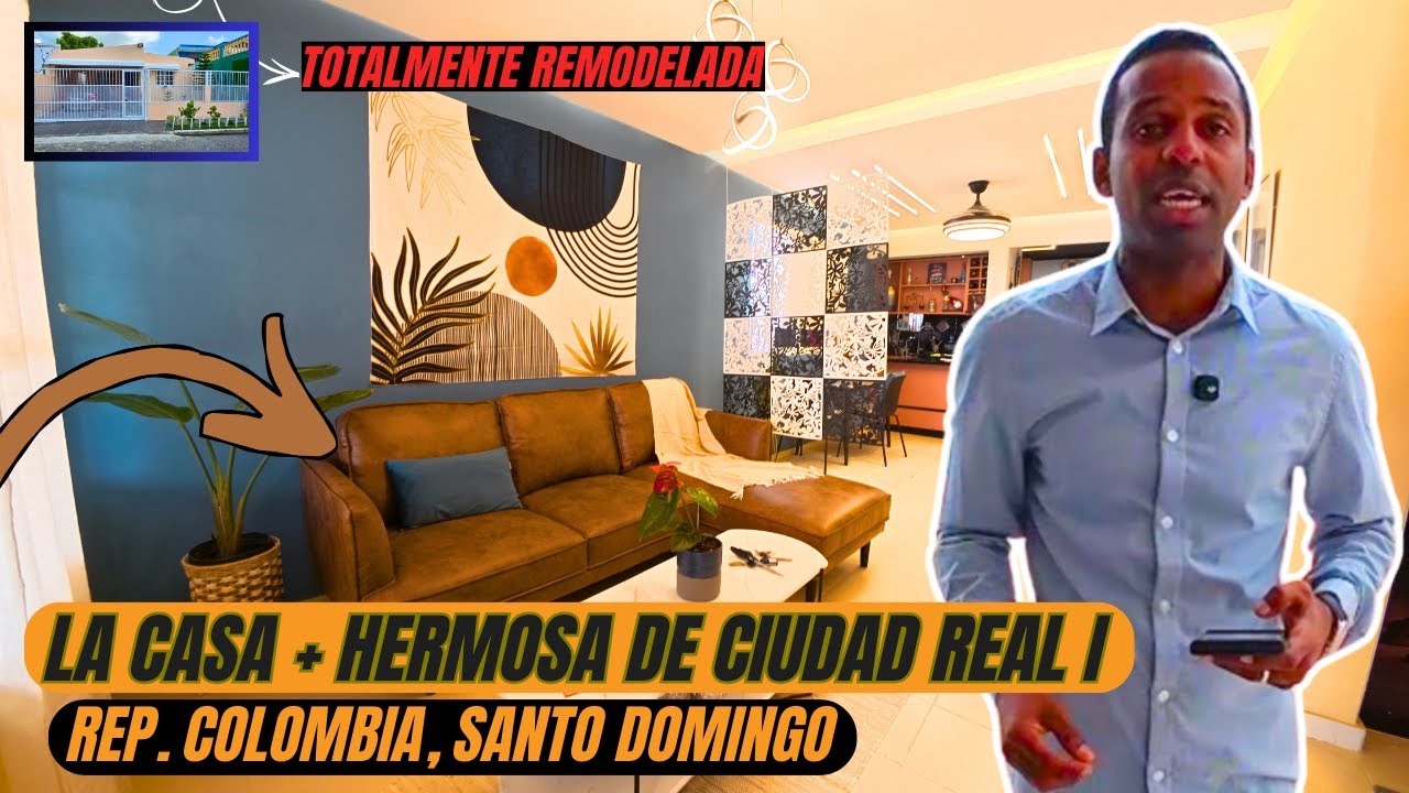 IMPRESIONANTE CASA MEGA HERMOSA | CIUDAD REAL I | REPUBLICA DE COLOMBIA | INVIERTE EN SANTO DOMINGO