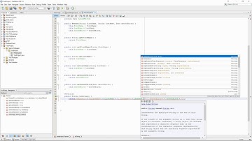 Overview of the NetBeans interface | Information System 5