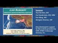 Live surgery endoscopic endonasal skull base approach