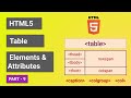 HTML5 Table Elements & Attributes with Example | colgroup, col, thead, tbody, tfoot elements
