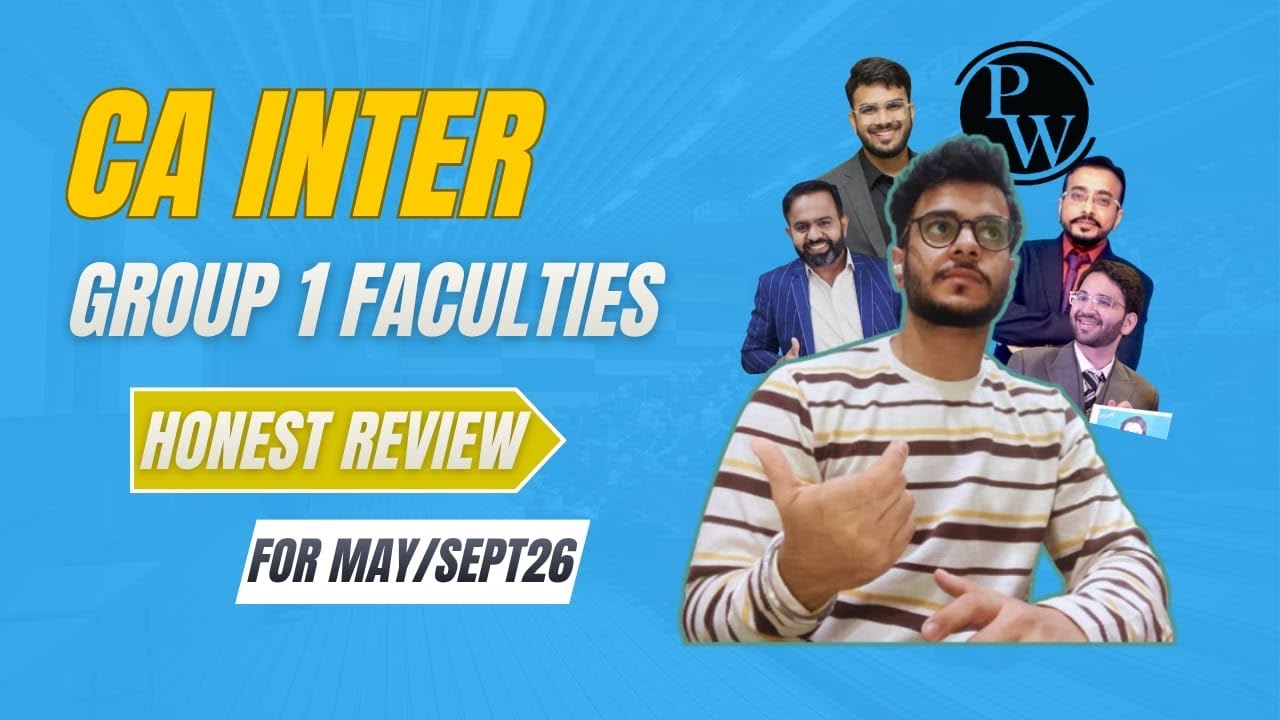 Best CA Inter Group 1 Faculties | Honest Review by a Student - YouTube