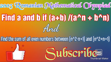 Important problems of Number theory. |2003 Romanian Mathematical Olympiad. |Easy solution|By Tanmoy
