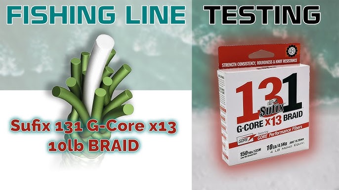 Sufix 131 G-Core x13 Braid Breaking Strength Test 