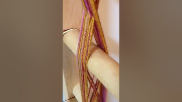 Warp winding, using a counting cross