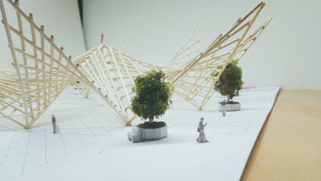 8 Paraboloides hiperbólicos - Maqueta