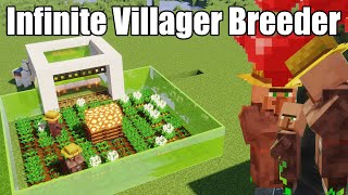 Minecraft: Easy Infinite AFK Villager Breeder - The Most Reliable Design - 1.16 - 1.19+
