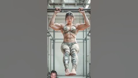 Ai Muscle Girl #ai #aiart #art #gym #fitness #model #aivideokaisebanaye #aivideogenerator