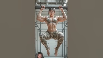 Ai Muscle Girl #ai #aiart #art #gym #fitness #model #aivideokaisebanaye #aivideogenerator