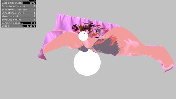 openFrameworks - glsl fabric (cloth) simulation 20181021