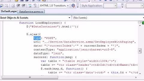 How to bind gridview using jquery and webservice Part 5