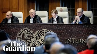 International court of justice orders Israel to prevent genocide in Gaza