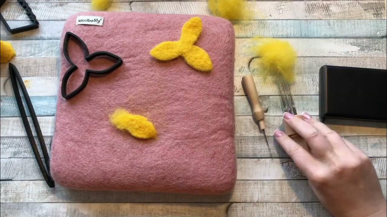 Daffodil needle felt project YouTube