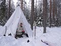 BUDGET VINTER-TIPI MED KAMIN