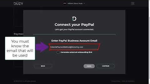 Payments: Onboarding External Payment Method - PayPal