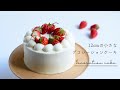 12cmのデコレーションケーキ