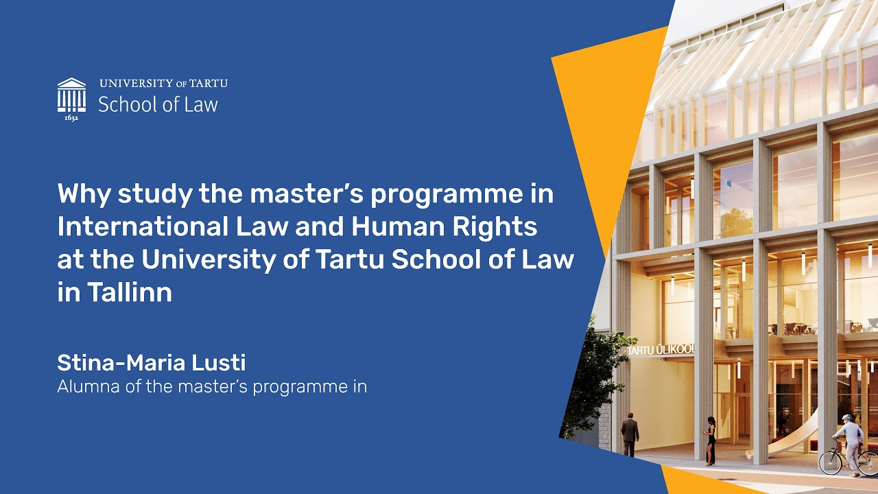 How studies become a career | Why study MA in International Law and Human Rights