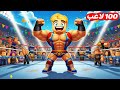 100 لاعب مصارع ولكن 🥊 ( مين يمتلك اقوي بوكس واقوي عضلات 💪 ؟ ) جامد 🔥 !!