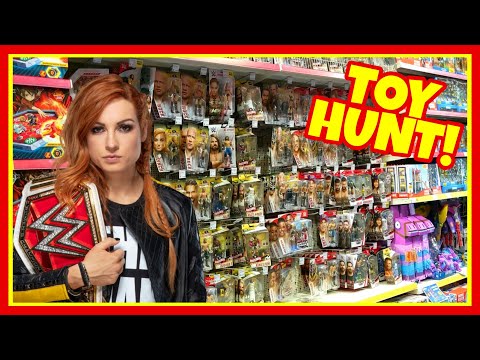 TOY HUNT!!! / BECKY LYNCH CELEBRATES!!! WWE MATTEL WRESTLING FIGURE SHOPPING FUN