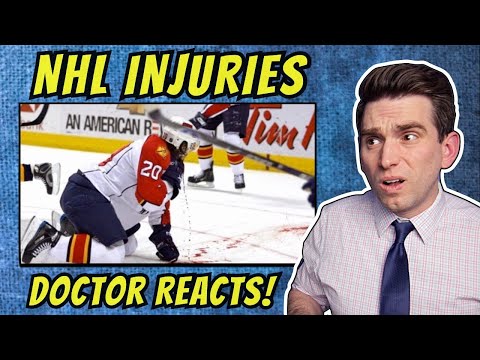 Doctor Reacts to NHL WORST Injuries - Part 1